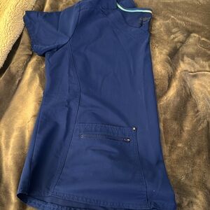 Scrubstar electric blue scrub top